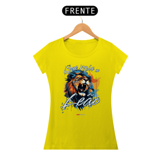 Nome do produto Série “Que Ruja o Leão” – A Voz da Vitória - Camiseta Feminina