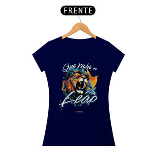 Nome do produto Série “Que Ruja o Leão” – A Voz da Vitória - Camiseta Feminina