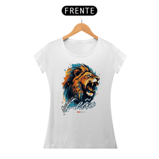 Nome do produto Série “Que Ruja o Leão” – A Força do Rei - Camiseta Feminina