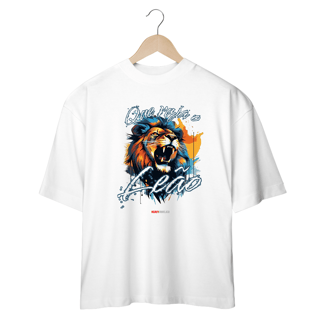 Nome do produto Série “Que Ruja o Leão” – A Voz da Vitória - Camiseta Oversized