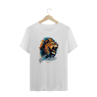 Nome do produto Série “Que Ruja o Leão” – A Força do Rei - Camiseta Plus Size