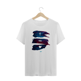 Nome do produto Cruz = Amor - Purifixe - Camiseta Plus Size