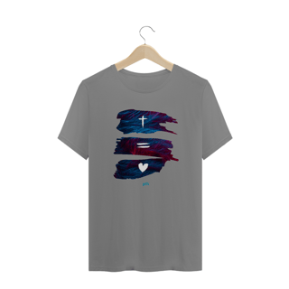Nome do produto Cruz = Amor - Purifixe - Camiseta Plus Size