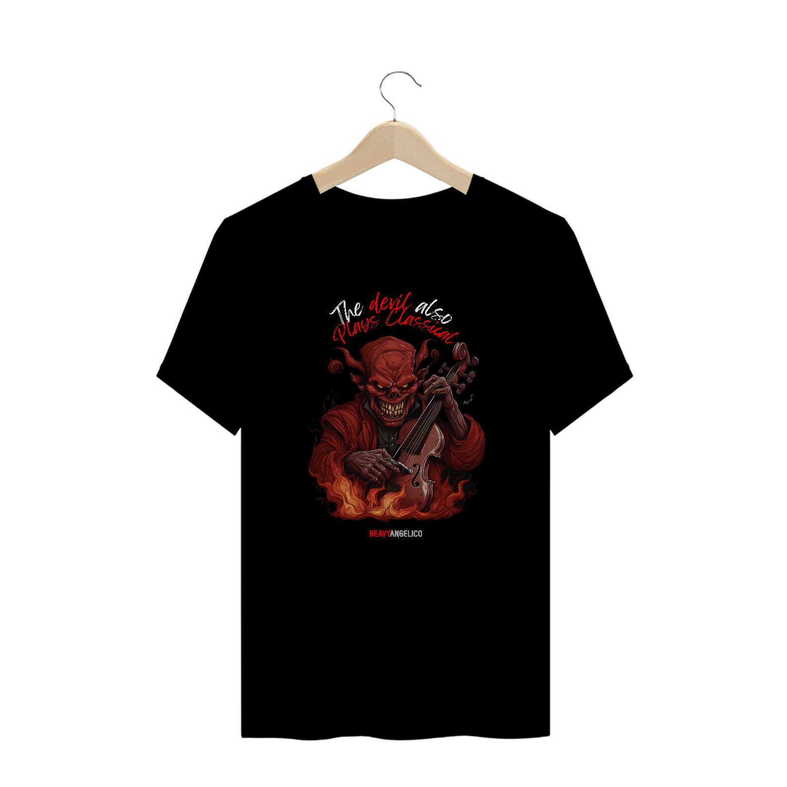 Camiseta The Devil Also Plays Classical (Plus Size)