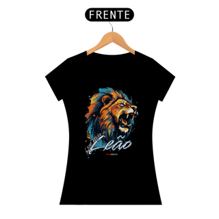 Nome do produto Série “Que Ruja o Leão” – A Força do Rei - Camiseta Feminina