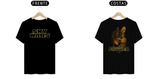 Nome do produto He Is Your Father - Sky Wars – Camiseta Unissex - Frente e Costas