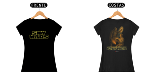 Nome do produto He Is Your Father - Sky Wars - Camiseta Feminina - Frente e Costas