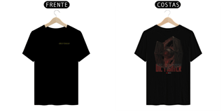 Nome do produto Sky Wars – Die Fighter - Camiseta Unissex - Frente e Costas