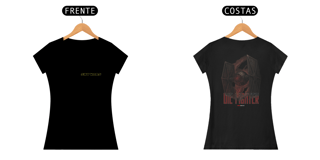 Nome do produto Sky Wars – Die Fighter - Camiseta Feminina - Frente e Costas