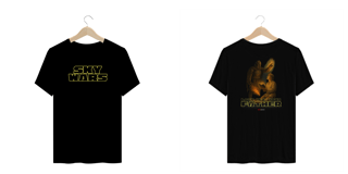 Nome do produto He Is Your Father - Sky Wars - Camiseta Plus Size Frente e Costas