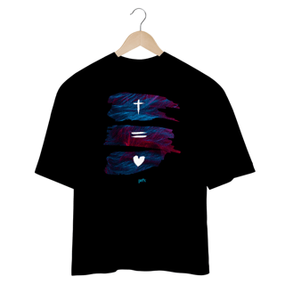 Nome do produto Cruz = Amor - Purifixe - Camiseta Oversized