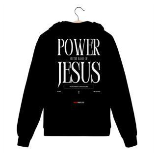 Nome do produto Power in the Name of Jesus - Moletom com Zíper