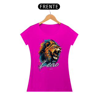 Nome do produto Série “Que Ruja o Leão” – A Força do Rei - Camiseta Feminina