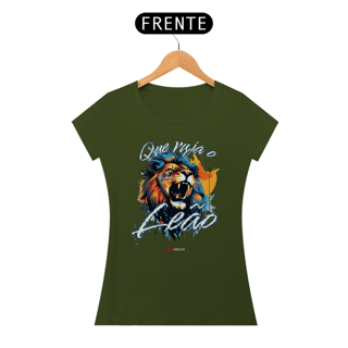 Nome do produto Série “Que Ruja o Leão” – A Voz da Vitória - Camiseta Feminina