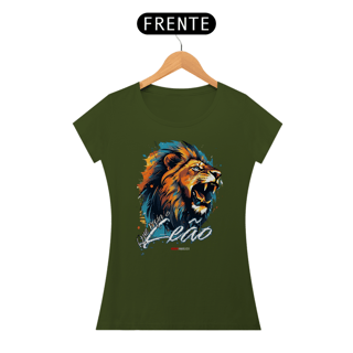 Nome do produto Série “Que Ruja o Leão” – A Força do Rei - Camiseta Feminina
