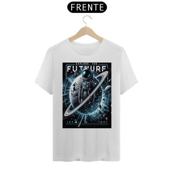Camiseta Geek Astronauta Futurista Pop Art
