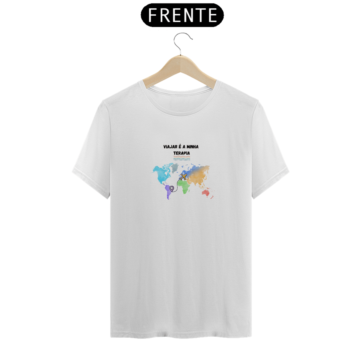 Nome do produto: Camiseta Viajar é a minha terapia