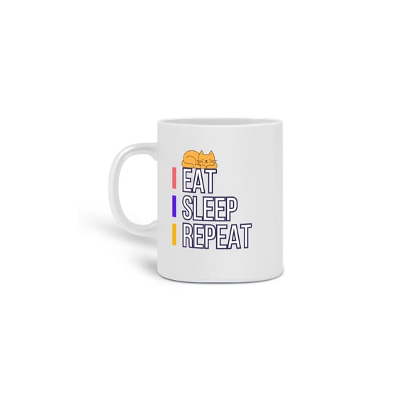 Caneca Eat Sleep Repeat