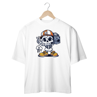 Nome do produtoCamiseta Oversized - Caveira Rap