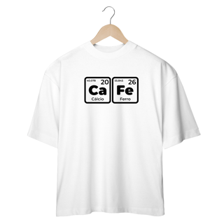 Nome do produtoCamiseta Oversized - Café Tabela Periódica