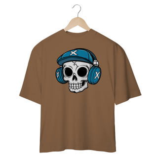 Nome do produtoCamiseta Oversized - Caveira Headset