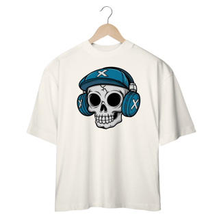 Nome do produtoCamiseta Oversized - Caveira Headset