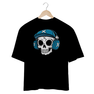 Nome do produtoCamiseta Oversized - Caveira Headset