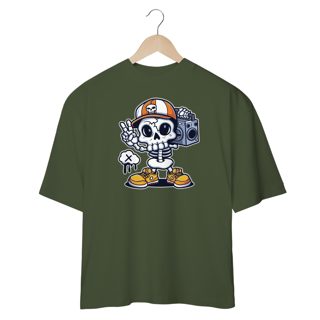Nome do produtoCamiseta Oversized - Caveira Rap