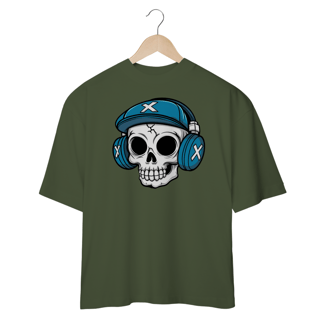 Nome do produtoCamiseta Oversized - Caveira Headset