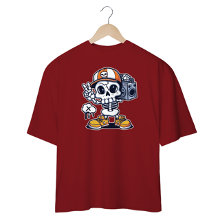 Nome do produtoCamiseta Oversized - Caveira Rap