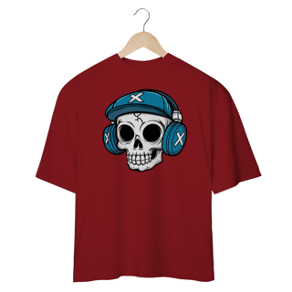 Nome do produtoCamiseta Oversized - Caveira Headset