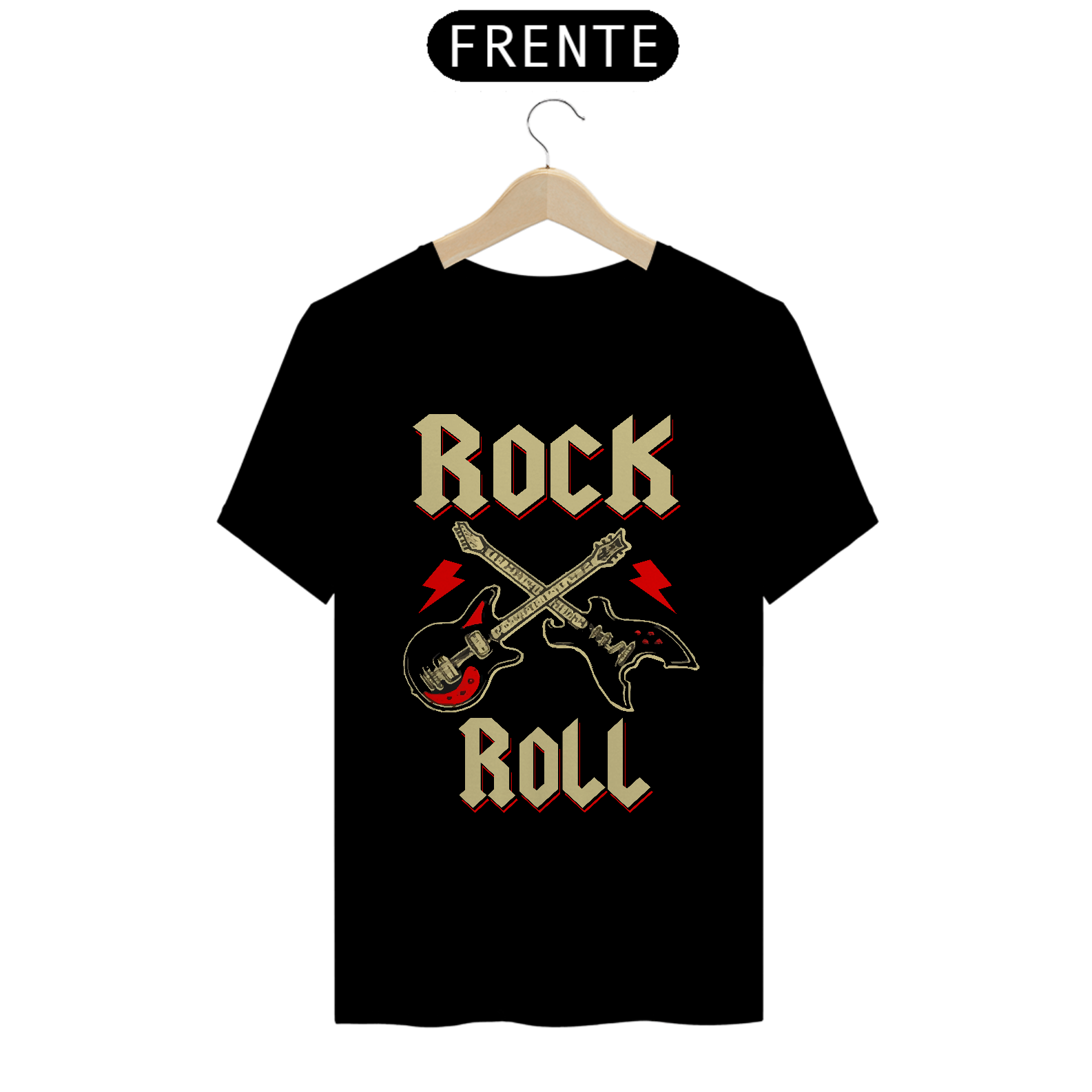 Camiseta Rock Roll Guitars