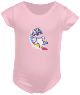 Nome do produto Body Infantil - Unicornio Surfista