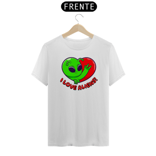 Nome do produto Camisa I Love Aliens!