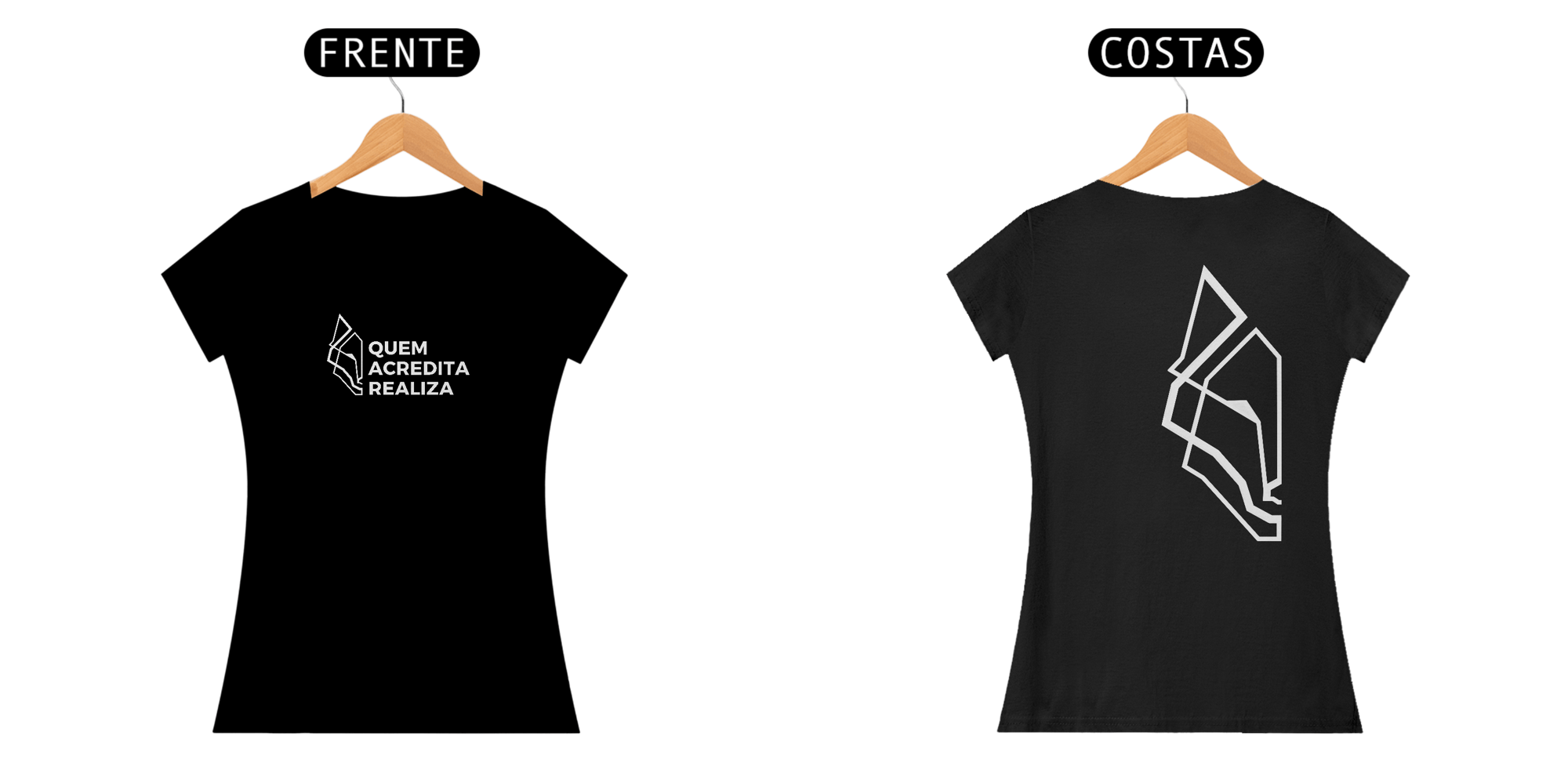 Camiseta Feminina Realiza- quem acredita realiza