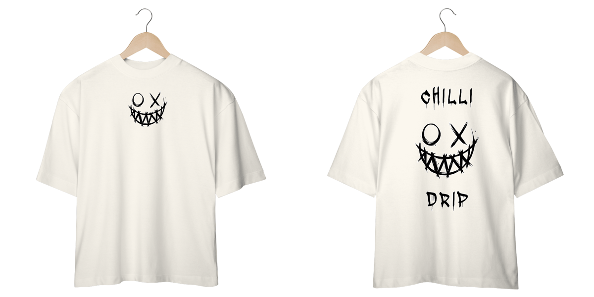 Nome do produto: CHILLI OVERSIZED CRAZY FACE