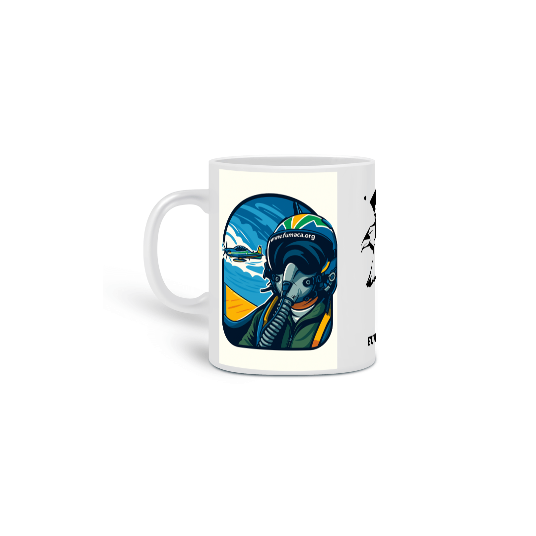 Nome do produto: Caneca Fumaça Já | Esquadrilha da Fumaça FAB