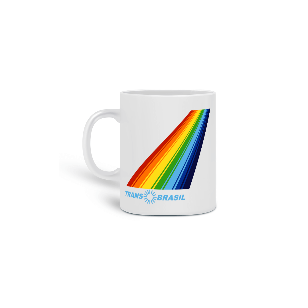 Caneca TransBrasil | Aviação Comercial Retrô – Edição Colecionador
