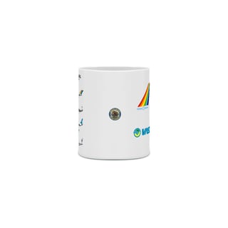 Nome do produto Caneca Asas do Brasil | Aviação Comercial Anos 80 – Edição Retrô