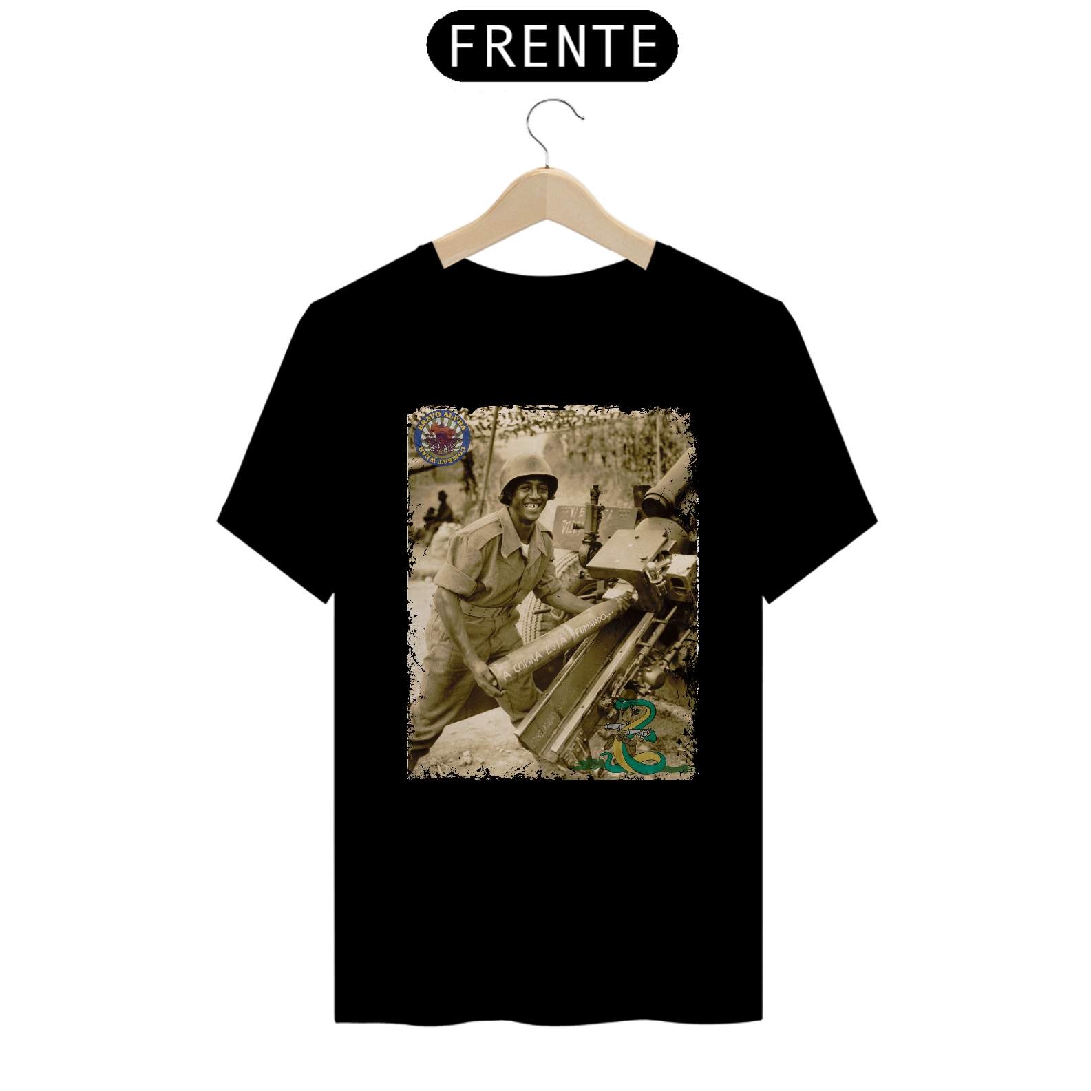 Camiseta FEB – “A Cobra Está Fumando…” | Homenagem à Força Expedicionária Brasileira