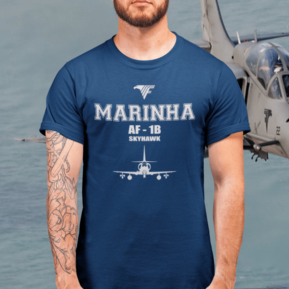 Camiseta Marinha do Brasil | AF-1B Skyhawk – Aviação Naval