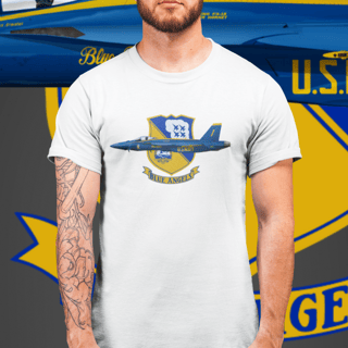 Nome do produto Camiseta Blue Angels F-18 | Caça F/A-18 Hornet Navy