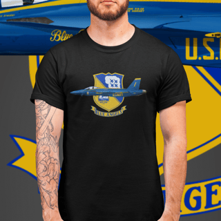 Nome do produto Camiseta Blue Angels F-18 | Caça F/A-18 Hornet Navy