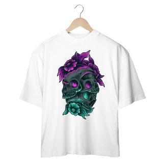 Nome do produto SKULL AND FLOWERS - OVERSIZE