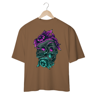 Nome do produto SKULL AND FLOWERS - OVERSIZE
