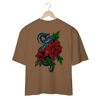 Nome do produto SNAKE AND ROSES - OVERSIZE