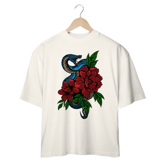 Nome do produto SNAKE AND ROSES - OVERSIZE