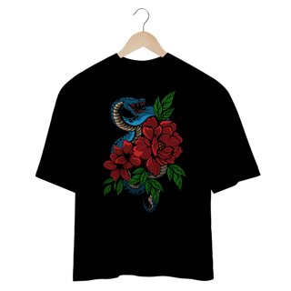 Nome do produto SNAKE AND ROSES - OVERSIZE