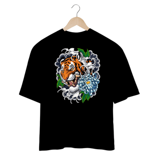 Nome do produto TIGER AND FLOWER - OVERSIZE