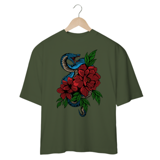 Nome do produto SNAKE AND ROSES - OVERSIZE